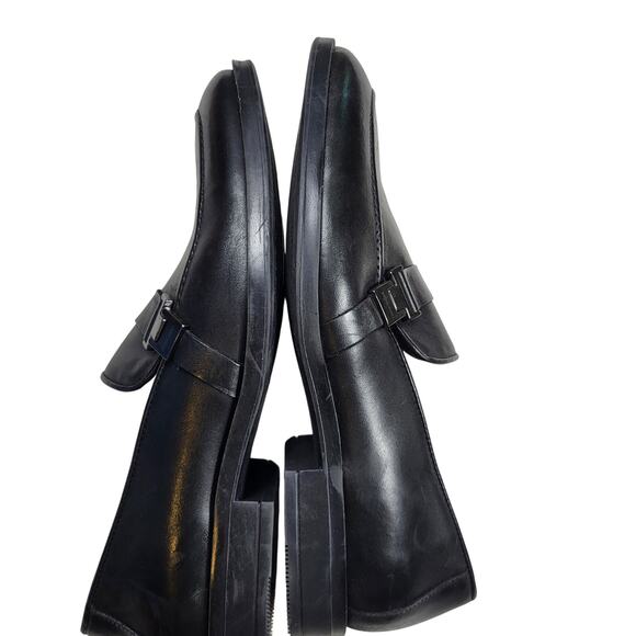 Bruno Magli Pablo Buckle Strap black leather Loafers Men\'s size 9 main image 6